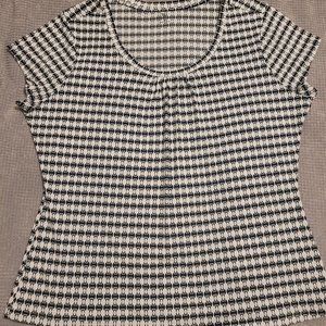 Womens Worthinton XL Printed Short Sleeve Top